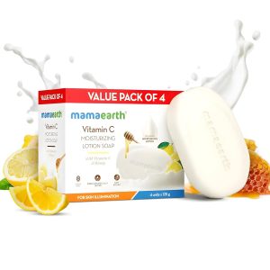 Mamaearth Vitamin C Moisturizing Lotion Soap(Value Pack of 4) - 125 g X 4 Units