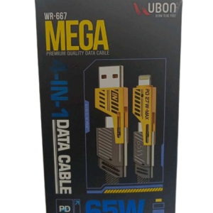 UBON WR-667 4 IN 1 65W High Quality Data Cable