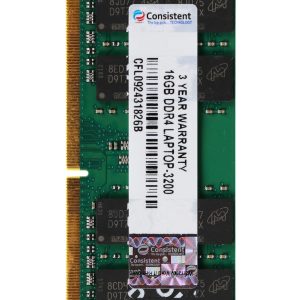 Consistent 16GB DDR4 RAM 3200Mhz Laptop RAM,  1 Year Warranty