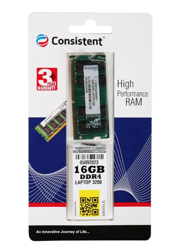 Consistent 16GB DDR4 RAM 3200Mhz Laptop RAM,  1 Year Warranty - Image 3