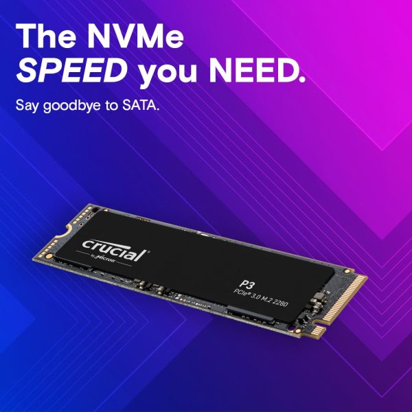 Crucial 1TB PCIe 3.0 3D NAND NVMe M.2 SSD, up to 3500MB/s - Image 3
