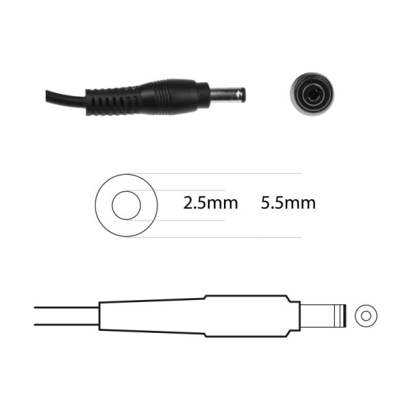 Techie Compatible Lenovo 65W Laptop Charger for B560 B570, G580a IdeaPad Z560 Series (20V, 3.25A) - Image 3