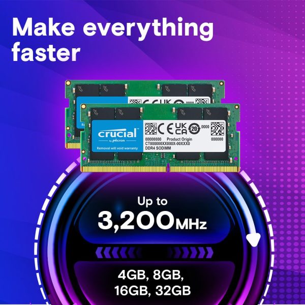 Crucial RAM 16GB DDR4 3200 MHz CL22 Laptop Ram - 1-year Warranty - Image 5