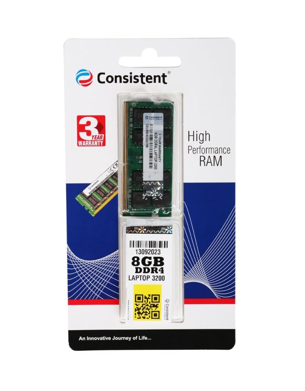 Consistent 8GB DDR4 RAM 3200Mhz Laptop RAM, Plug-and-Play, No Additional Drivers Required with 1 Year Warranty - Image 3