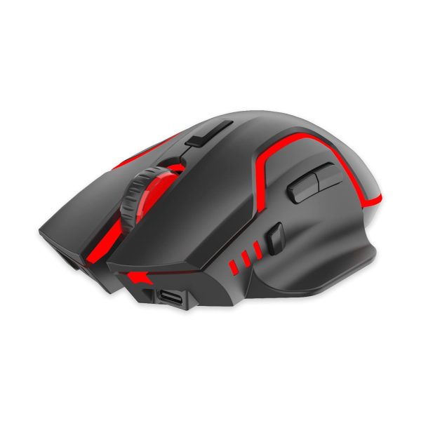 Ant Esports GM320 Pro Optical Wireless Gaming Mouse with RGB LED Backlit Lighting, 3200 DPI Optical Sensor, Type- C Charging Port - Black - Image 2