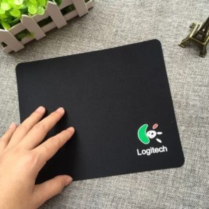 LOGITECH Printed Black Mouse Pad With Anti Slip Base