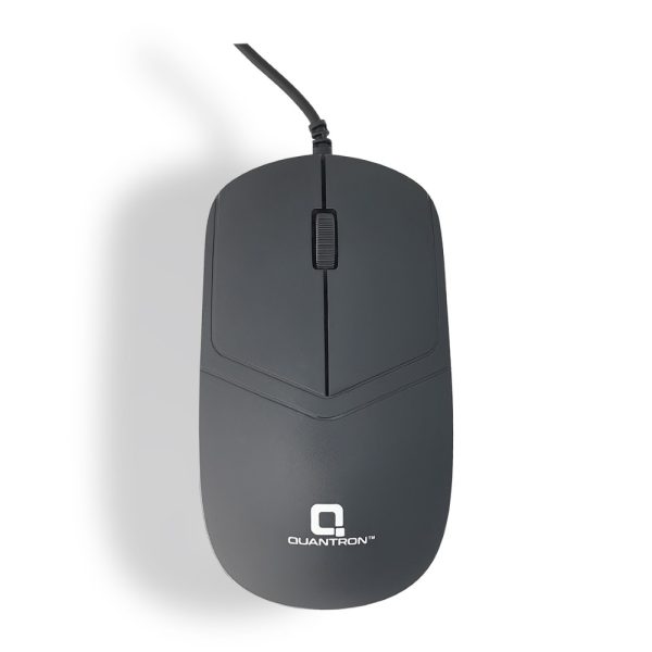 QUANTRON Clicker QMU-535 USB Wired Mouse, ABS Plastic Material, DPI 1000, 1.1Mtrs Cable length