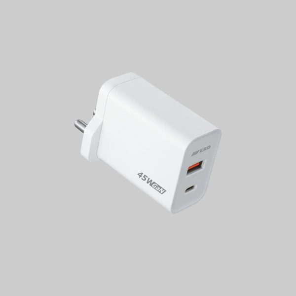 ERD TC-145 USB A+C GaN Charger, PD & All Protocol, 45Watt - Image 2