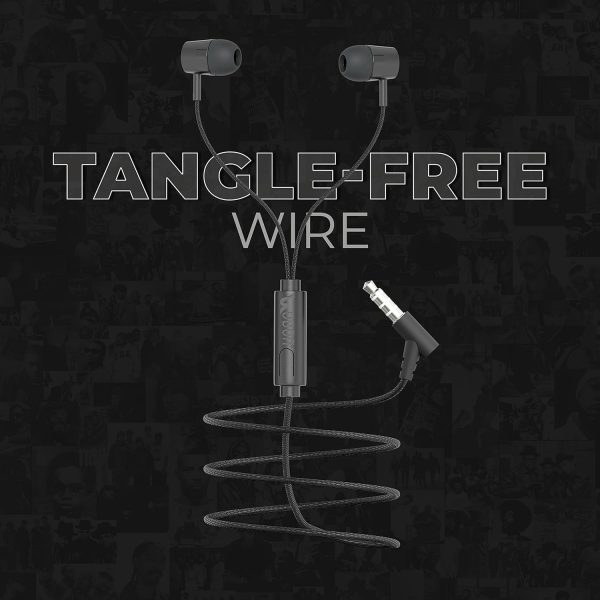 UBON RAPPER UB-111 CHAMP SERIES EARPHONE (BLACK-WHITE ) - Image 4