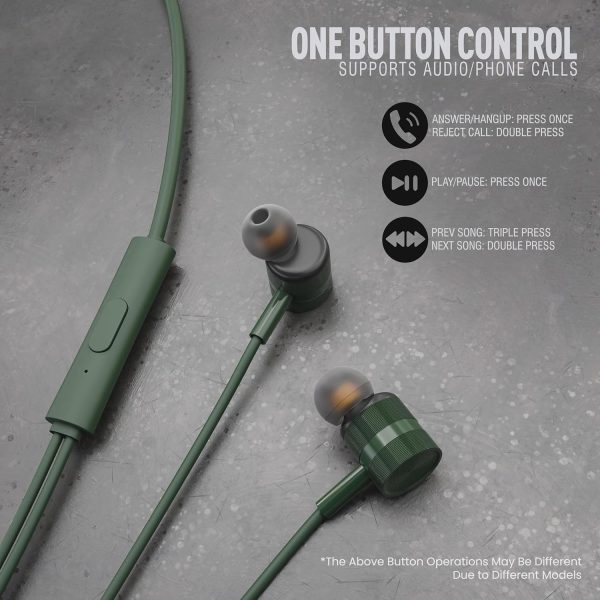 UBON UB-389 in Ear iPH. Wired Earphone | in-Line Mic | - Image 4