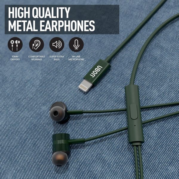 UBON UB-389 in Ear iPH. Wired Earphone | in-Line Mic | - Image 7