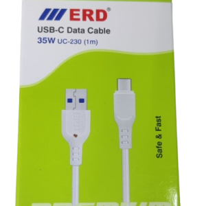 ERD UC-230 USB Type-C Metal Data Cable, 35W Fast Charging