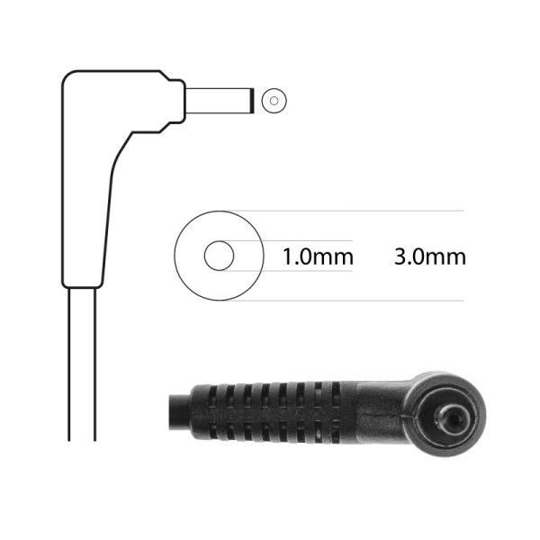 Techie 65W Acer Laptop Charger 19V, 3.42A, 3.0*1.1MM - Image 4