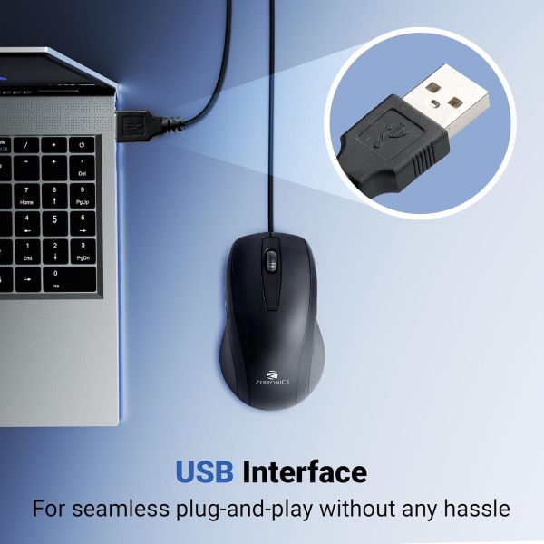 Zebronics Zeb-Alex Wired USB Optical Mouse with 3 Buttons - Image 6