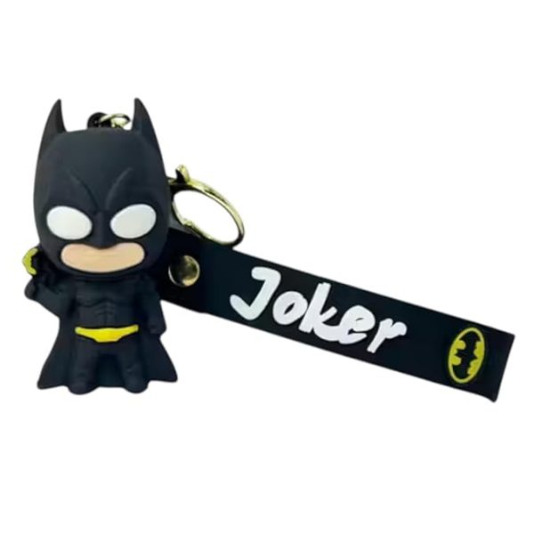 BATMAN Keychain & Keyring for Kids Premium Marvel Silicone Keychains Accessories for Boy | Girl - Image 3