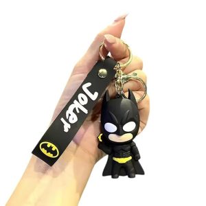 BATMAN Keychain & Keyring for Kids Premium Marvel Silicone Keychains Accessories for Boy | Girl