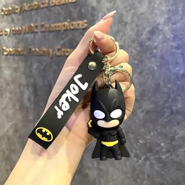 BATMAN Keychain & Keyring for Kids Premium Marvel Silicone Keychains Accessories for Boy | Girl - Image 2