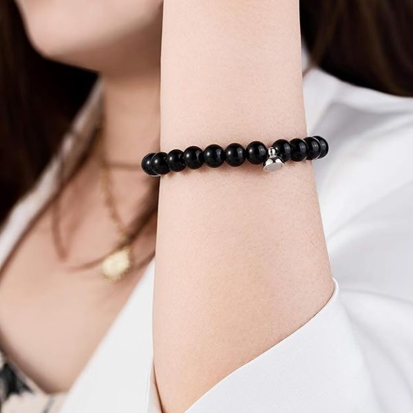 Fashion Frill Stylish Couple Magnetic Bracelets Red & Black For Women Men Boys Girls - Image 6