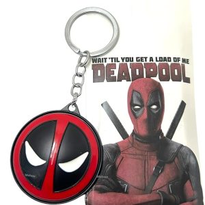 DEADPOOL Metal Keychains for Men – Collectible Key Ring for Car, Bike & Bag