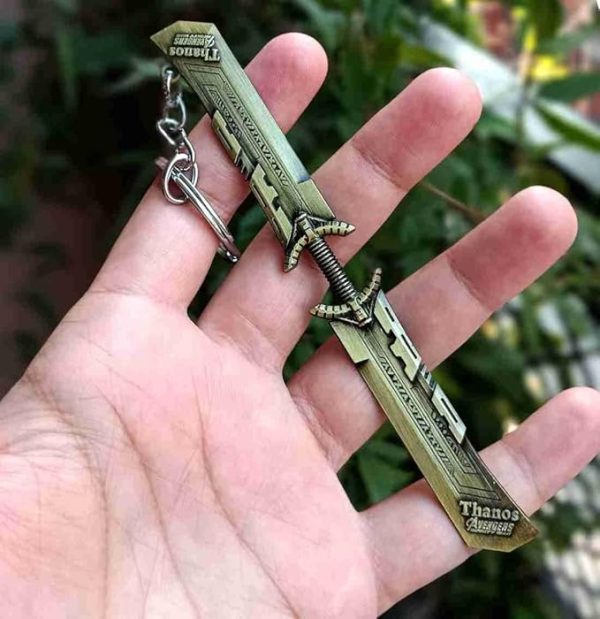 Avengers Thanos Double-Bladed Sword KeyChain Key ring - Image 2