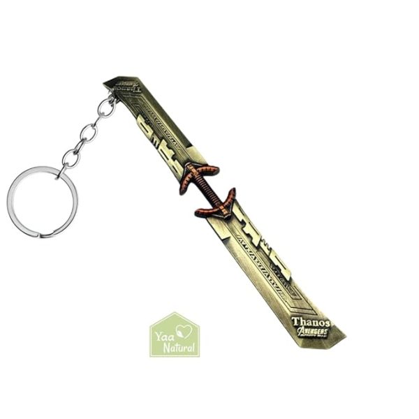 Avengers Thanos Double-Bladed Sword KeyChain Key ring - Image 7