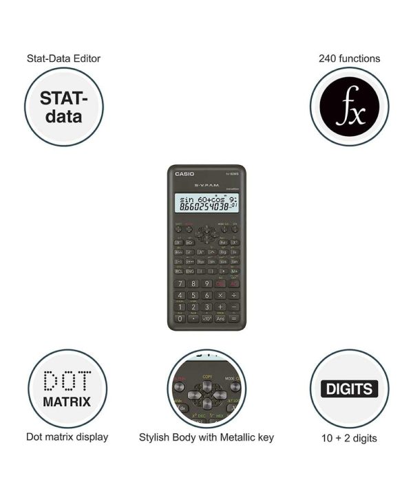 Casio FX-82MS 2nd Gen Non-Programmable Scientific Calculator - Image 4