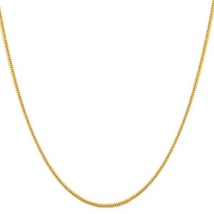 Fashion Frill Golden Chain Gold Plated Gold Chain for Girls Women Men Boys
