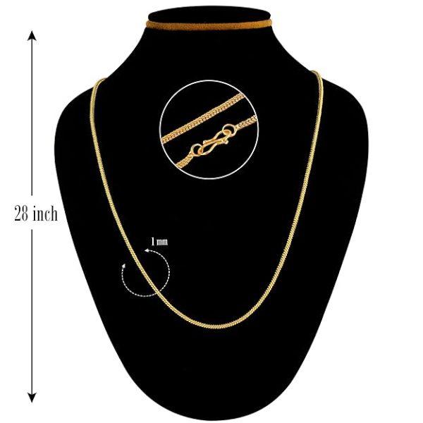 Fashion Frill Golden Chain Gold Plated Gold Chain for Girls Women Men Boys - Image 5
