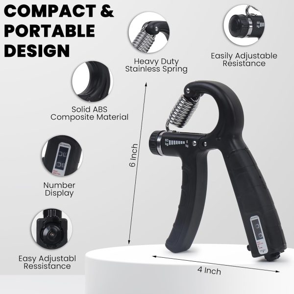 Weight Adjustable Professional Counter Hand Gripper for Men & Women - Image 9