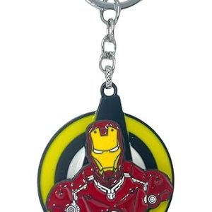 Ironman Tony Stark Suit Metal Keychains for Men – Collectible Key Ring for Car, Bike & Bag