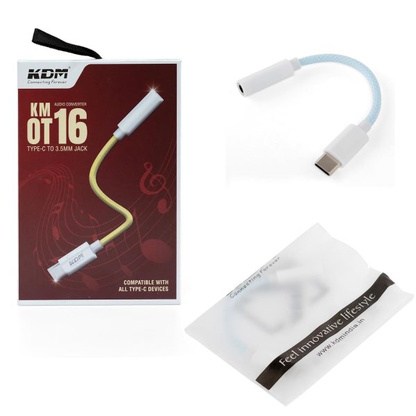 KDM Type C to 3.5MM Audio Jack Connector KM-OT16 - Image 6