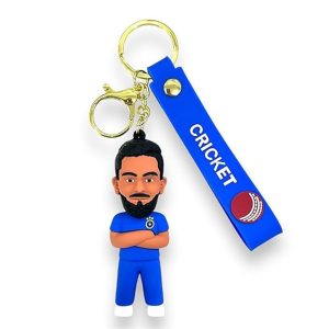 ROHIT Cricketer Keychain & Keyring for Kids Premium Marvel Silicone Keychains Accessories for Boy | Girl