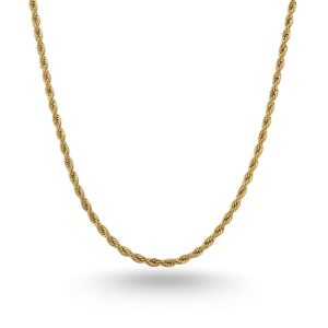 Gold Plated Chain for Men and Woman Rope Style