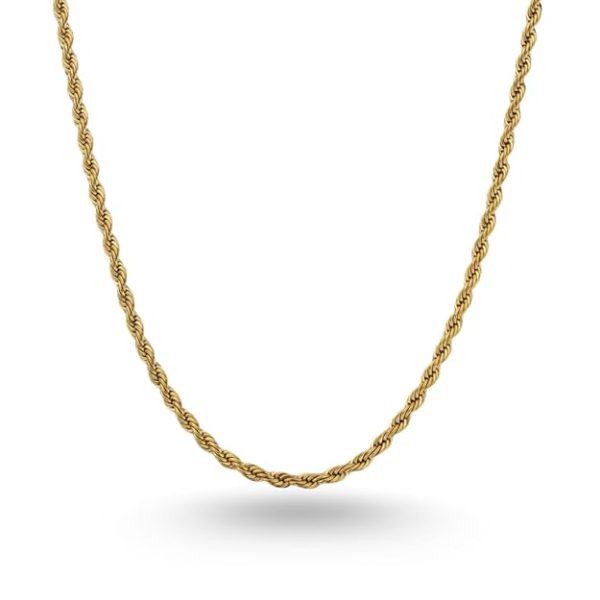 Gold Plated Chain for Men and Woman Rope Style