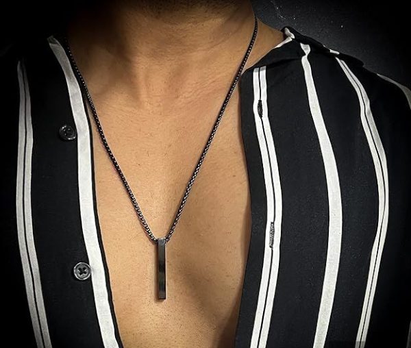 THE MEN THING BLACK ROUND BOX - 3mm Chain Stainless Steel 24 inch Necklace for Men & Boys - Image 10