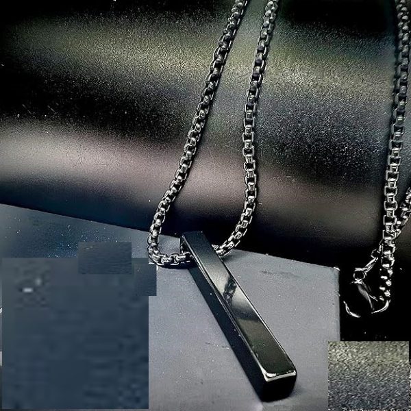 THE MEN THING BLACK ROUND BOX - 3mm Chain Stainless Steel 24 inch Necklace for Men & Boys - Image 12