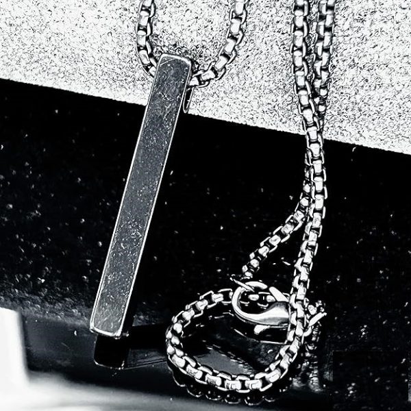 THE MEN THING BLACK ROUND BOX - 3mm Chain Stainless Steel 24 inch Necklace for Men & Boys - Image 6