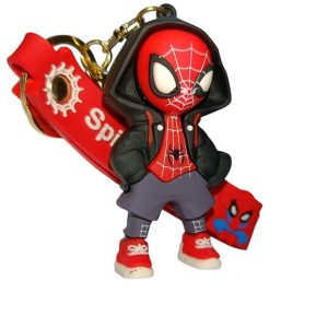 Spiderman Keychain & Keyring for Kids Premium Marvel Silicone Keychains Accessories for Boy | Girl