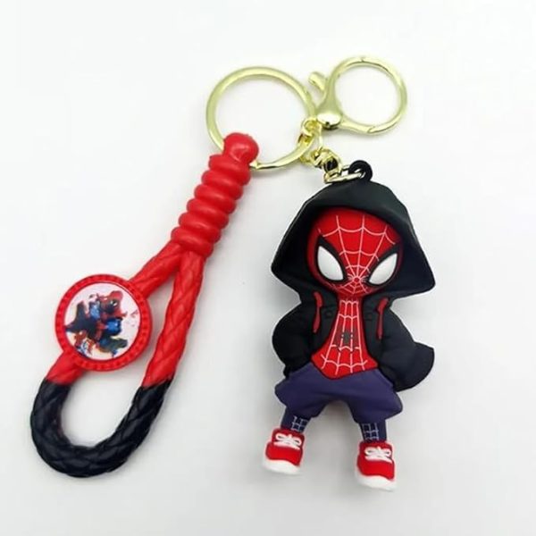 Spiderman Keychain & Keyring for Kids Premium Marvel Silicone Keychains Accessories for Boy | Girl - Image 2
