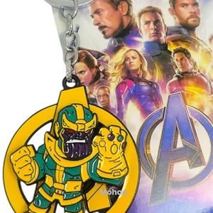 Thanos Metal Keychains for Men – Collectible Key Ring for Car, Bike & Bag