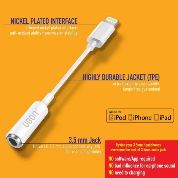 Ubon WR-466 iPhone to Audio Connector - Image 2