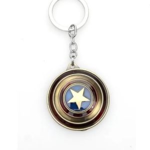 MARVEL Avengers Infinity War Captain America Shield Keyring For Bikers Key Chain