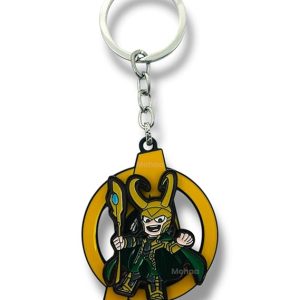 Loki Superhero-Inspired Metal Keychains for Men – Collectible Key Ring for Car, Bike & Bag