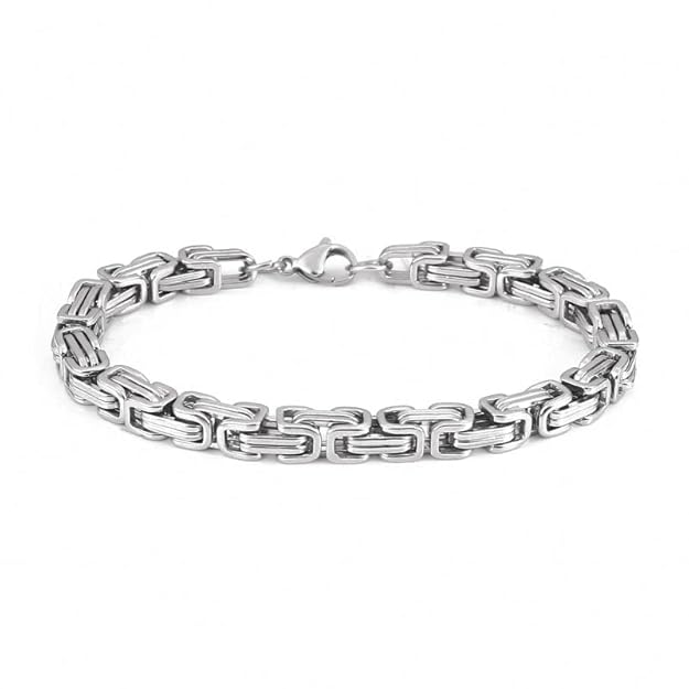 Titanium Steel Bracelet Collection, Size 7 to 9 inch for Men & Boys